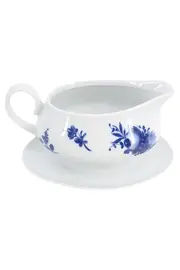 Vorschaubild 1 von Sauciere Porzellan Weiß Blumenmuster Elegant Klassisch Soßenkanne