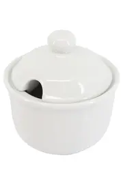 Vorschaubild 1 von Zuckerdose Weiß Porzellan Klassisch Zuckerbehälter