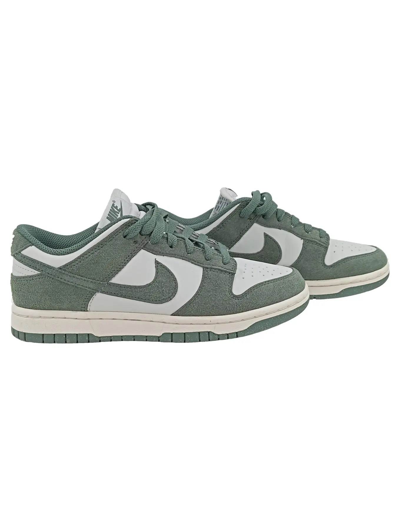 NIKE Dunk Low Sneaker Gr. 38 Oliv Wildleder Damen Schuhe Sport Freizeit