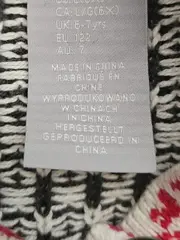 Vorschaubild 4 von Kinder Strickjacke Gr. 122 Mehrfarbig Weihnachtlich Norwegermuster