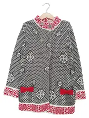 Vorschaubild 1 von Kinder Strickjacke Gr. 122 Mehrfarbig Weihnachtlich Norwegermuster