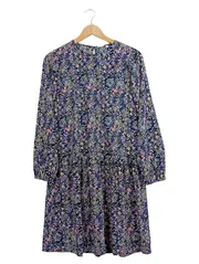 Vorschaubild 1 von Kinder Mädchen Freizeitkleid Blumenmuster Langarm Gr. 158