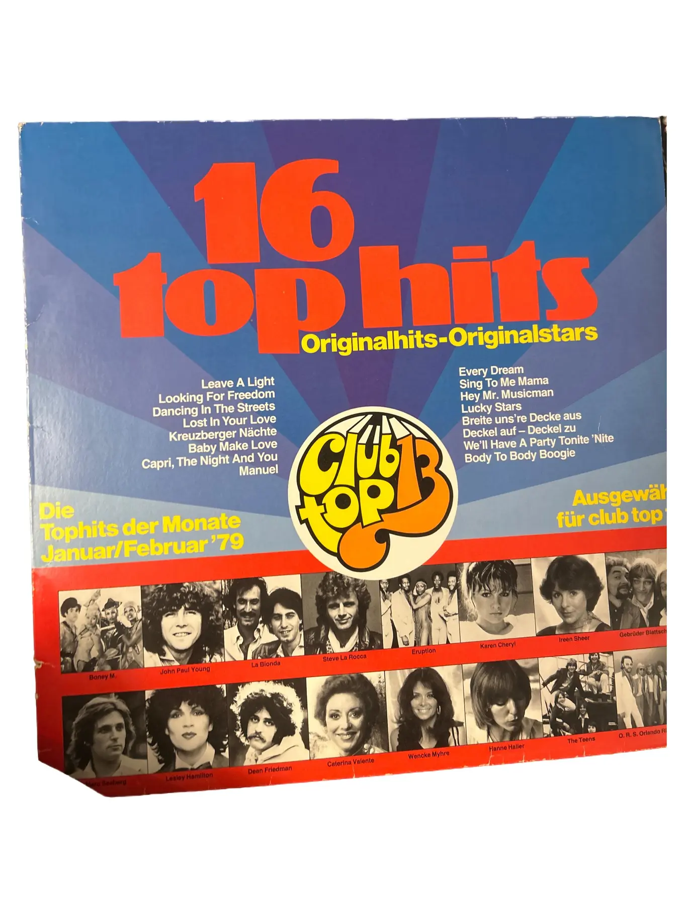 Club Top Vinyl 1979 Popmusik Sampler 16 Hits Originalkünstler