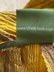 Vorschaubild 7 von Skunkfunk Faltenrock Damen Größe 42 Braun Gestreift Casual Midirock