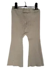 Vorschaubild 2 von Mädchen Gerippte Schlaghose Flared Gr. 86 Beige Baumwolle