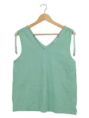 Vorschaubild 1 von Damen Top Gr. 38/M Grün Casual Baumwolle