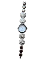 Vorschaubild 1 von Damen Armbanduhr Silber Feminin Elegant Uhr Metall Armband