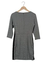 Vorschaubild 2 von Businesskleid Damen Gr. 34/XS Grau Kariert Elegant Büro