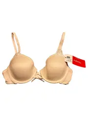 Vorschaubild 2 von Damen BH 75B Beige Spitze Push-Up Bügel NEU mit Etikett