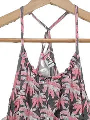 Vorschaubild 2 von Mädchen Sommerkleid Palmenmuster Gr. 158/164 Grau Rosa Sommer