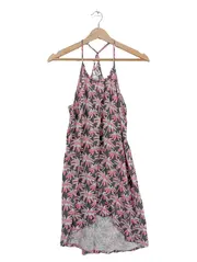 Vorschaubild 1 von Mädchen Sommerkleid Palmenmuster Gr. 158/164 Grau Rosa Sommer