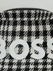 Vorschaubild 3 von Umhängetasche Houndstooth Muster Wolle Schwarz Weiß Damen
