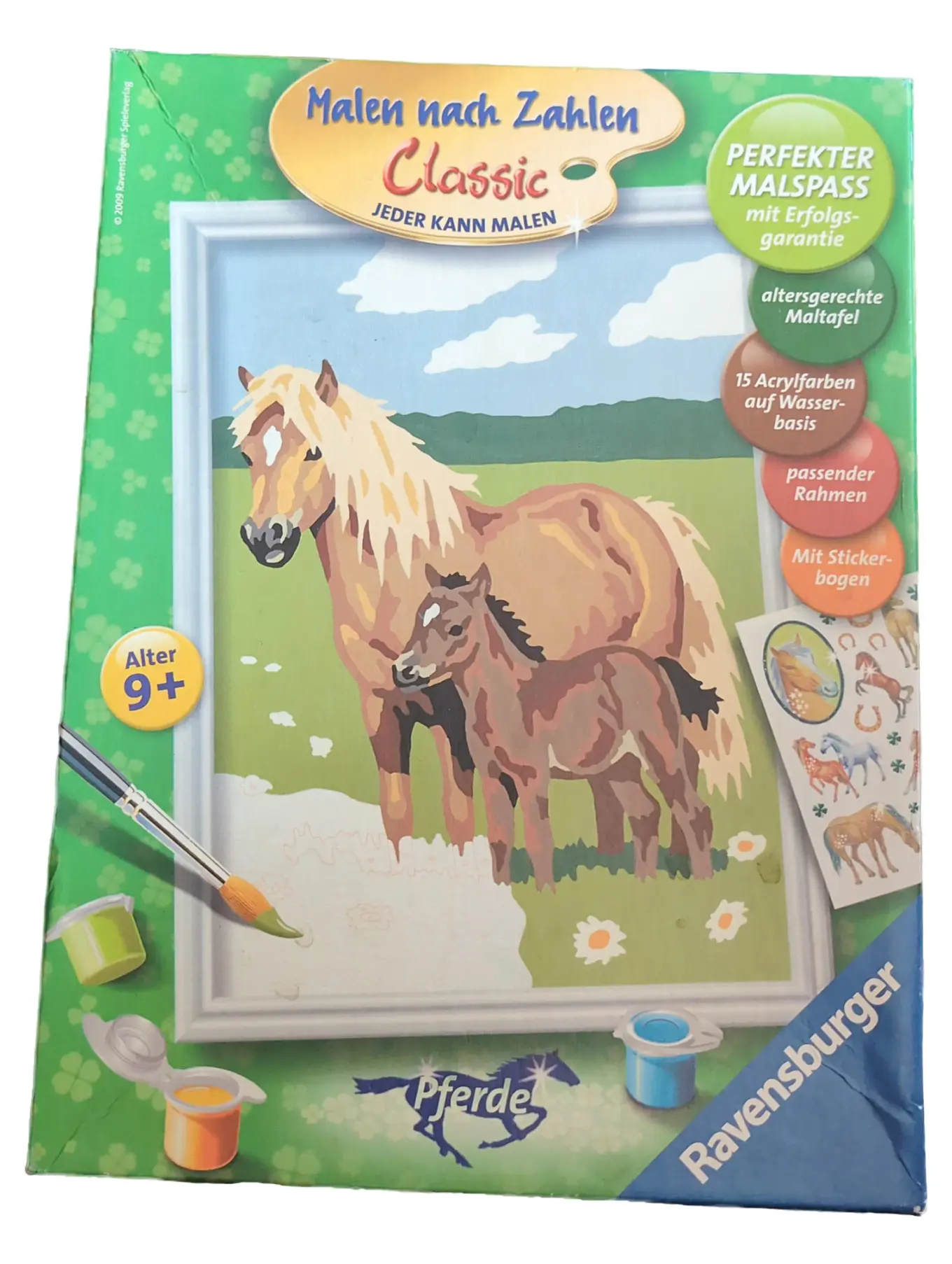 RAVENSBURGER Malen nach Zahlen Classic Pferde Zeichenset Kinder Mehrfarbig