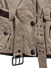 Vorschaubild 3 von Damen Outdoorjacke Beige Gr. S mit Kapuze & Gürtel NEU