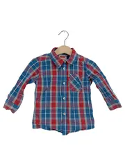 Vorschaubild 1 von LEVIS Kinder Freizeithemd Hemd Gr. 80 Blau Kariert Casual Langarm