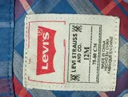 Vorschaubild 3 von LEVIS Kinder Freizeithemd Hemd Gr. 80 Blau Kariert Casual Langarm