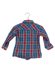 Vorschaubild 2 von LEVIS Kinder Freizeithemd Hemd Gr. 80 Blau Kariert Casual Langarm