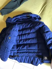Vorschaubild 2 von Herren Steppjacke Winterjacke Blau Gr. S Kapuze Fellkragen