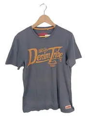 Vorschaubild 1 von Herren T-Shirt Grau Gr. 40 Streetwear mit Schriftzug