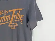 Vorschaubild 3 von Herren T-Shirt Grau Gr. 40 Streetwear mit Schriftzug