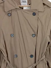 Vorschaubild 2 von Damen Trenchcoat Beige Gr. 34/XS Klassisch Langarm