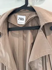Vorschaubild 5 von Damen Trenchcoat Beige Gr. 34/XS Klassisch Langarm
