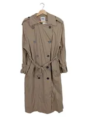 Vorschaubild 1 von Damen Trenchcoat Beige Gr. 34/XS Klassisch Langarm