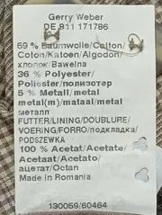 Vorschaubild 5 von Damen Blazer Gr. 40/M Grau Kariert Klassisch Elegant Business