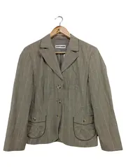 Vorschaubild 1 von Damen Blazer Gr. 40/M Grau Kariert Klassisch Elegant Business