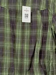 Vorschaubild 4 von Damen Leichte Jacke kariert Gr. 38/M Casual Mehrfarbig Baumwolle