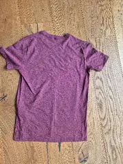 Vorschaubild 2 von Herren T-Shirt Logo Print Rot Meliert Gr. XS Casual