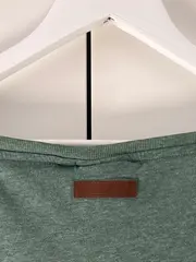 Vorschaubild 4 von Damen T-Shirt Grün Gr. 40/L Casual Meliert