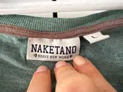 Vorschaubild 5 von Damen T-Shirt Grün Gr. 40/L Casual Meliert