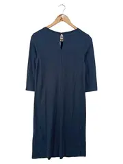 Vorschaubild 2 von MARC O POLO Damen Blusenkleid Gr. 34/XS Blau Jersey Midikleid Klassisch
