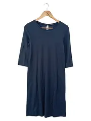 Vorschaubild 1 von MARC O POLO Damen Blusenkleid Gr. 34/XS Blau Jersey Midikleid Klassisch