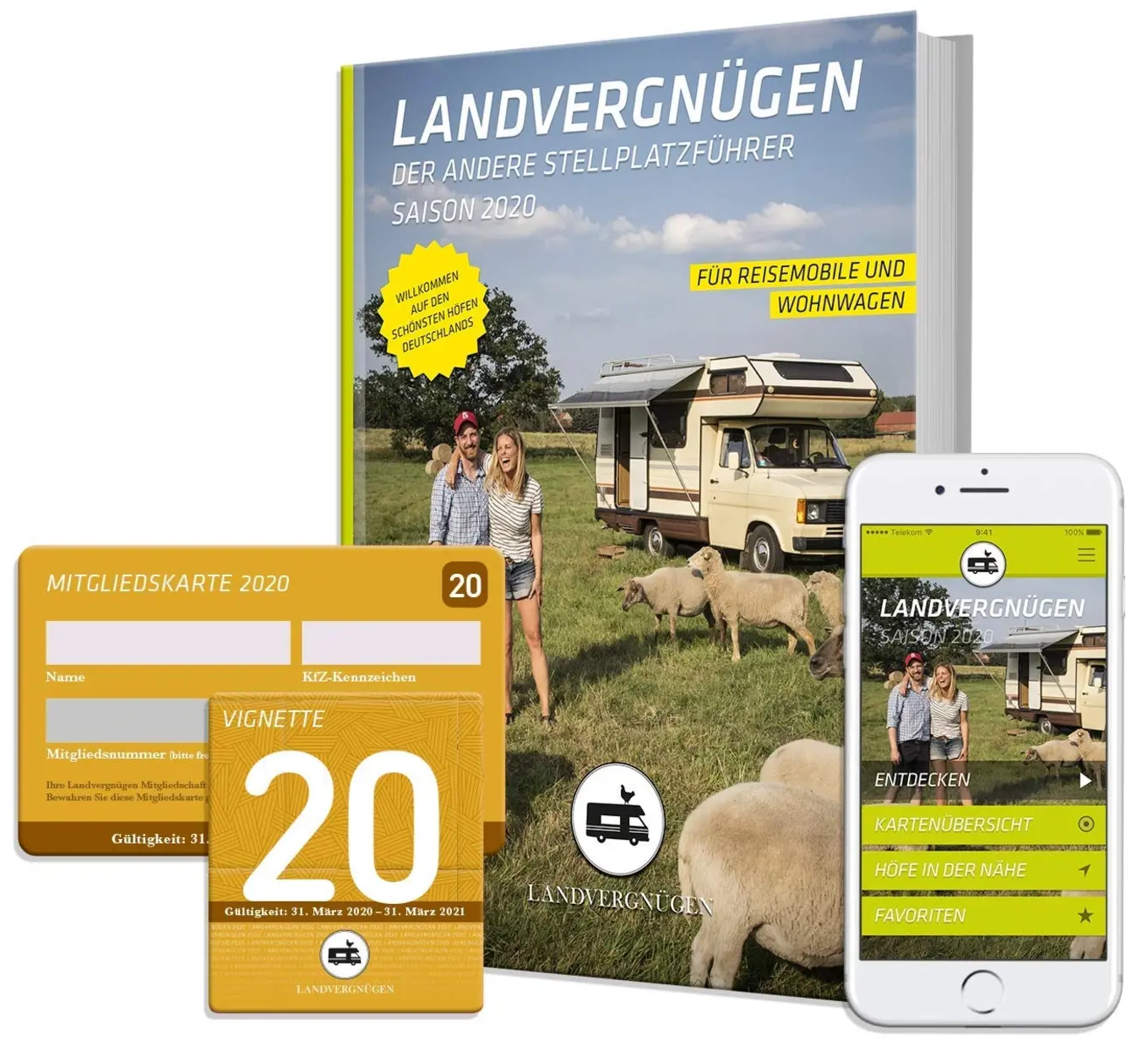 Landvergnügen Stellplatzführer 2020 Wohnmobil Caravan Camping Reiseführer