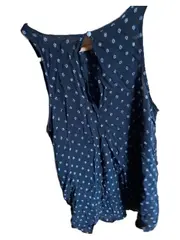 Vorschaubild 3 von Damen Top Schwarz Gr. 38 M Ärmellos Geometrisches Muster Casual