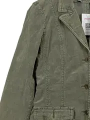 Vorschaubild 4 von Damen Blazer Gr. 40 Oliv Casual Cord Sakko Jacke
