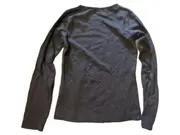Vorschaubild 2 von Langarmshirt Kinder Gr. 138/140 Braun Basic Baumwolle