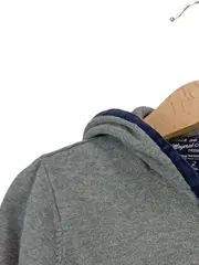 Vorschaubild 2 von Strickjacke Kinder Mädchen Junge Grau Gr. 92 Reißverschluss Kapuze