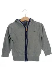 Vorschaubild 1 von Strickjacke Kinder Mädchen Junge Grau Gr. 92 Reißverschluss Kapuze