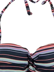 Vorschaubild 3 von Damen Bikini Oberteil Bandeau Gestreift Mehrfarbig Gr. 34A