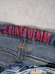 Vorschaubild 2 von Regular Fit Jeans Kinder Blau Größe 122 Schriftzug