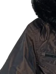 Vorschaubild 4 von Damen Winterjacke Parka Fellkapuze Braun Gr. S/36