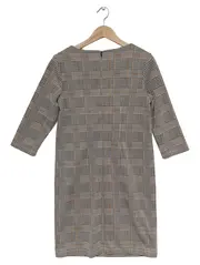 Vorschaubild 2 von Damen Blusenkleid Gr. 36/S Grau Kariert Business Elegant