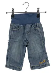 Vorschaubild 1 von Baby Mädchen Jeans Shorts Gr. 68 Blau Casual Rippbund