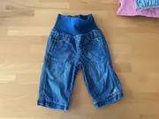 Vorschaubild 4 von Baby Mädchen Jeans Shorts Gr. 68 Blau Casual Rippbund