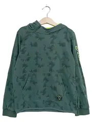 Vorschaubild 1 von Kinder Kapuzenpullover Gr. 128 Grün Camouflage Hoodie