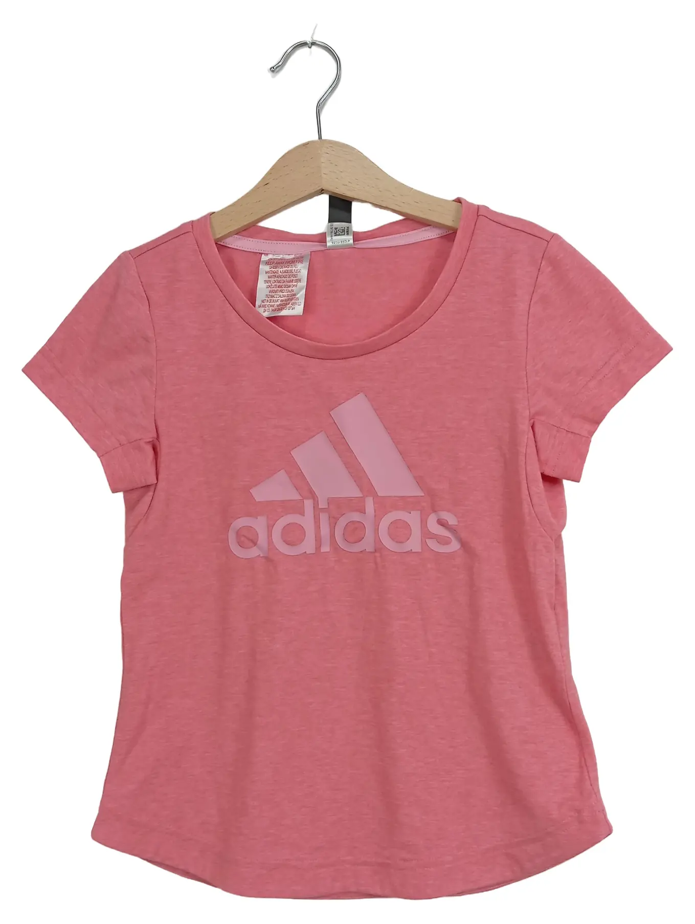 ADIDAS Kinder T-Shirt Mädchen Rosa Gr. 128 Sport
