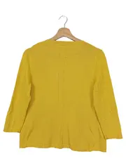 Vorschaubild 2 von Damen Strickjacke Gelb Gr. 36/S Klassisch Elegant